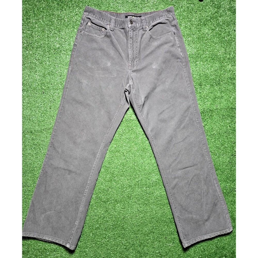 DKNY Corduroy Pants – Straight Leg – Gray – Men’s 34 x 32